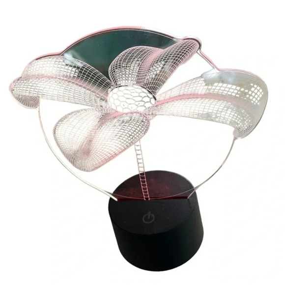 Orchid Night Light Color Changing Optical Illusion 3D - Picture 3 of 5